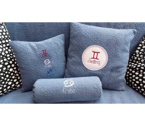 Stickserie - Sternzeichen inkl. Anhänger